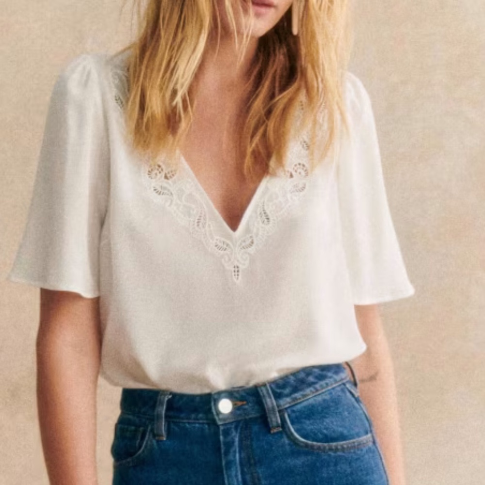 Sezane Silk Blouse